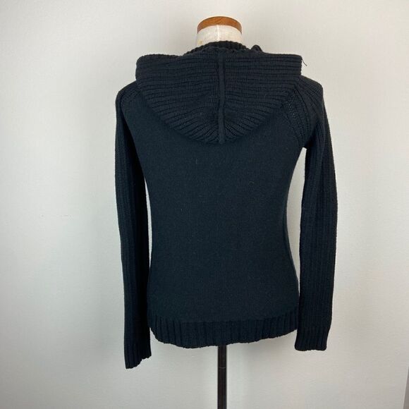 Athleta Merino Wool Hooded Cable Knit Sweater - Picture 5 of 6